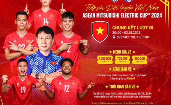 Mua v&eacute; xem tuyển Việt Nam đ&aacute; chung kết ASEAN Cup 2024 ở đ&acirc;u?