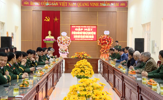 Ban CHQS huyện Nho Quan gặp mặt nh&acirc;n kỷ niệm 80 năm Ng&agrave;y th&agrave;nh lập Qu&acirc;n đội Nh&acirc;n d&acirc;n Việt Nam