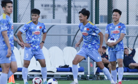 U23 Việt Nam h&agrave;o hứng tập luyện, sẵn s&agrave;ng đối đầu U23 Syria