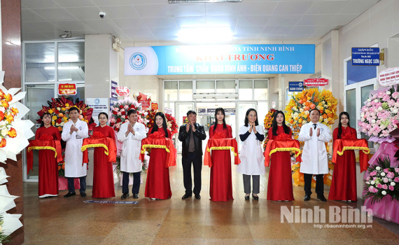 Bệnh viện Đa khoa tỉnh Ninh B&igrave;nh khai trương Trung t&acirc;m Chẩn đo&aacute;n h&igrave;nh ảnh-Điện quang can thiệp v&agrave; Khoa Nhi
