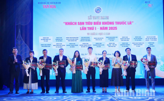 Ninh B&igrave;nh c&oacute; 1 đơn vị được vinh danh &ldquo;Kh&aacute;ch sạn ti&ecirc;u biểu kh&ocirc;ng thuốc l&aacute;&rdquo;