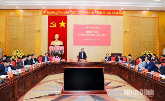 Hội nghị Ban Chấp h&agrave;nh Đảng bộ tỉnh lần thứ 3