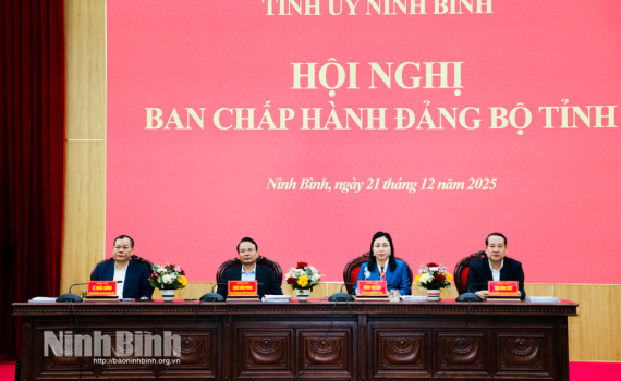 Tỉnh ủy Ninh B&igrave;nh tổng kết c&ocirc;ng t&aacute;c năm, tổng kết c&ocirc;ng t&aacute;c kiểm tra, gi&aacute;m s&aacute;t của Đảng năm 2025