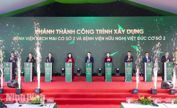 Ninh B&igrave;nh tổ chức Lễ khởi c&ocirc;ng, kh&aacute;nh th&agrave;nh c&aacute;c c&ocirc;ng tr&igrave;nh, dự &aacute;n trọng điểm ch&agrave;o mừng Đại hội đại biểu to&agrave;n quốc lần thứ XIV của Đảng