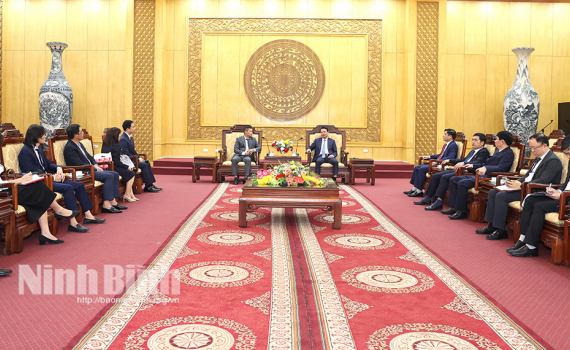 Đồng ch&iacute; B&iacute; thư Tỉnh ủy Đặng Xu&acirc;n Phong tiếp v&agrave; l&agrave;m việc với Li&ecirc;n danh C&ocirc;ng ty cổ phần Tập đo&agrave;n Terra Việt Nam v&agrave; Tập đo&agrave;n Daiwa House Industry (Nhật Bản)