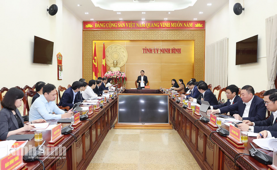 Hội nghị kiểm điểm tập thể Ban Thường vụ Tỉnh ủy v&agrave; c&aacute; nh&acirc;n c&aacute;c đồng ch&iacute; Ủy vi&ecirc;n Ban Thường vụ Tỉnh ủy năm 2025