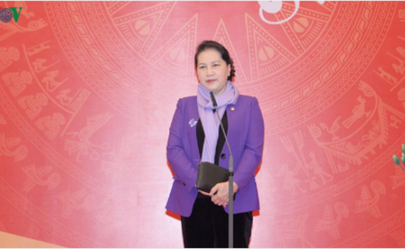 Chủ tịch Quốc hội ch&uacute;c Tết đại biểu hoạt động chuy&ecirc;n tr&aacute;ch