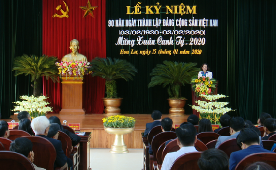 Hoa Lư kỷ ni&ecirc;̣m 90 năm ngày thành l&acirc;̣p Đảng Cộng sản Việt Nam v&agrave; mừng Xu&acirc;n Canh T&yacute;