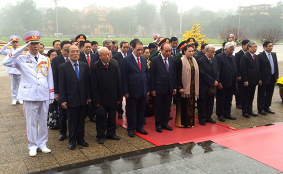 L&atilde;nh đạo Đảng, Nh&agrave; nước v&agrave;o Lăng viếng Chủ tịch Hồ Ch&iacute; Minh