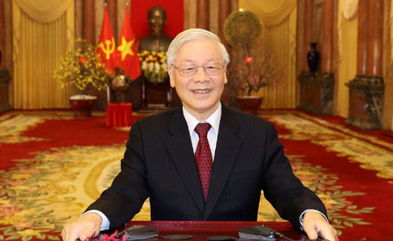 Tổng B&iacute; thư, Chủ tịch nước Nguyễn Ph&uacute; Trọng ch&uacute;c Tết Canh T&yacute; 2020