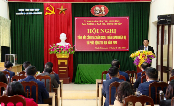 Ban Quản l&yacute; c&aacute;c KCN triển khai nhiệm vụ năm 2021