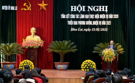 Huyện ủy Hoa Lư triển khai c&ocirc;ng t&aacute;c Đảng năm 2021