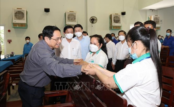 Thủ tướng Phạm Minh Ch&iacute;nh thăm, ch&uacute;c Tết tại tỉnh Vĩnh Long
