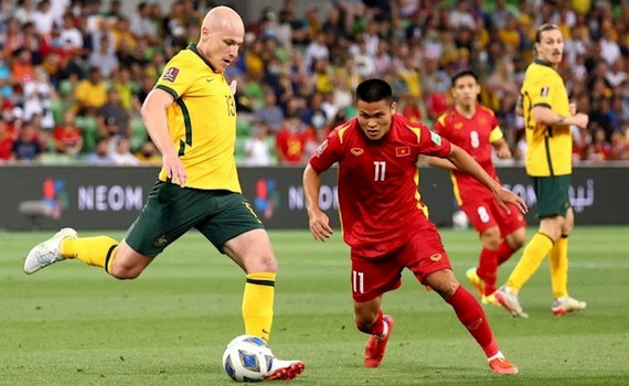 Chơi quyết t&acirc;m, đội tuyển Việt Nam vẫn thua đậm Australia