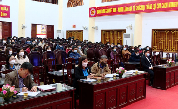 Li&ecirc;n đo&agrave;n Lao động Nho Quan tổng kết hoạt động c&ocirc;ng đo&agrave;n năm 2021