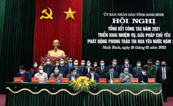 UBND tỉnh Ninh B&igrave;nh triển khai nhiệm vụ, giải ph&aacute;p chủ yếu năm 2022