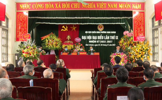 Đại hội Đại biểu Hội Cựu chiến binh phường Ninh Kh&aacute;nh nhiệm kỳ 2022 &ndash; 2027