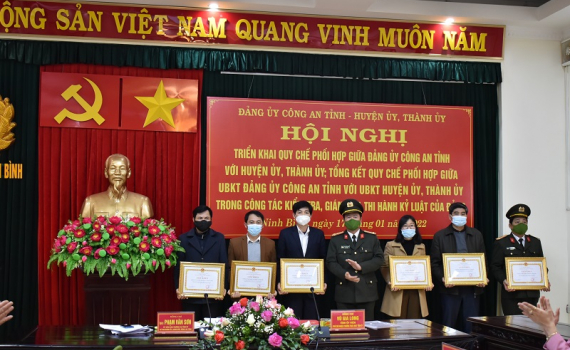 Triển khai Quy chế phối hợp giữa Đảng ủy C&ocirc;ng an tỉnh với c&aacute;c huyện, Th&agrave;nh ủy