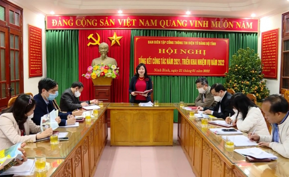 Ban Bi&ecirc;n tập Cổng th&ocirc;ng tin điện tử Đảng bộ tỉnh triển khai nhiệm vụ năm 2022