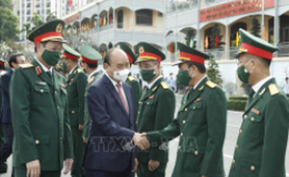 Chủ tịch nước kiểm tra c&ocirc;ng t&aacute;c đảm bảo an to&agrave;n Tết Nguy&ecirc;n đ&aacute;n tại th&agrave;nh phố Hồ Ch&iacute; Minh
