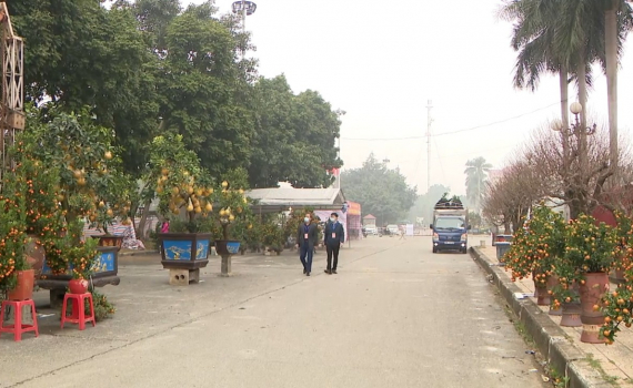 TP Ninh B&igrave;nh tăng cường ph&ograve;ng chống dịch Covid-19 tại Hội chợ hoa xu&acirc;n Nh&acirc;m Dần 2022