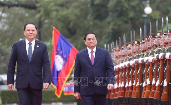 Thủ tướng Ch&iacute;nh phủ Phạm Minh Ch&iacute;nh bắt đầu thăm ch&iacute;nh thức Cộng h&ograve;a d&acirc;n chủ nh&acirc;n d&acirc;n L&agrave;o