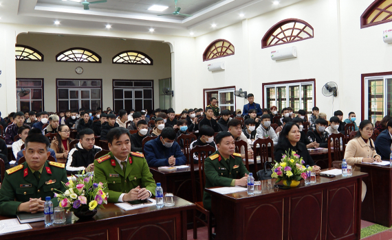 Nho Quan: Bồi dưỡng nhận thức Đảng cho thanh ni&ecirc;n chuẩn bị l&ecirc;n đường nhập ngũ năm 2023