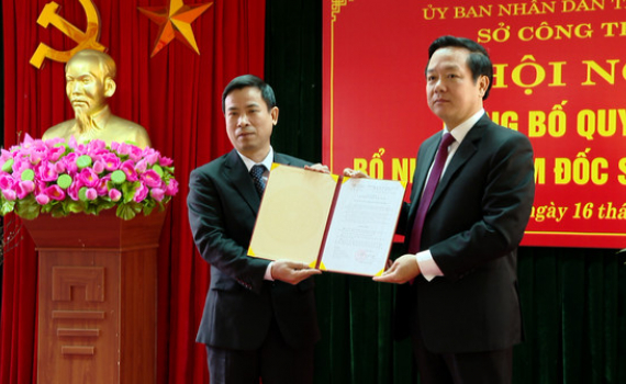 C&ocirc;ng bố Quyết định bổ nhiệm Gi&aacute;m đốc Sở C&ocirc;ng Thương