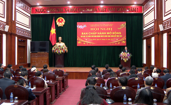 Hội nghị Ban Chấp h&agrave;nh mở rộng Hiệp hội Doanh nghiệp tỉnh Ninh B&igrave;nh