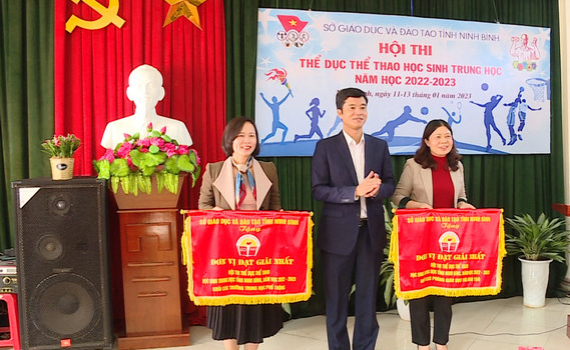 3 kỷ lục được x&aacute;c lập tại Hội thi TDTT học sinh trung học tỉnh Ninh B&igrave;nh năm 2022 - 2023