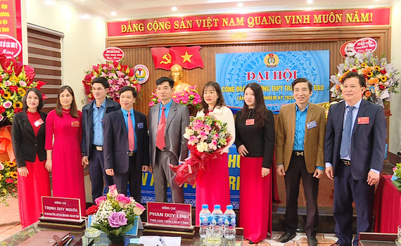 Đại hội C&ocirc;ng đo&agrave;n Trường THPT Trần Hưng Đạo nhiệm kỳ 2023-2028