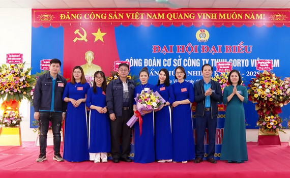 Đại hội đại biểu C&ocirc;ng đo&agrave;n C&ocirc;ng ty TNHH Goryo Việt Nam lần thứ II, nhiệm kỳ 2023-2028