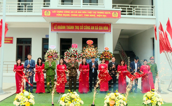 Kh&aacute;nh th&agrave;nh trụ sở l&agrave;m việc C&ocirc;ng an x&atilde; Gia H&ograve;a