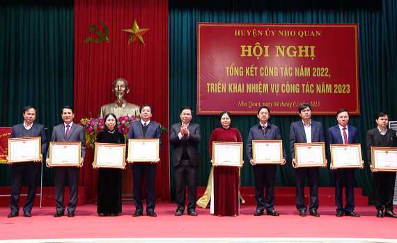Huyện ủy Nho Quan triển khai nhiệm vụ năm 2023