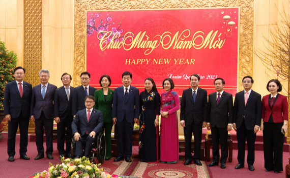 Chủ tịch Quốc hội H&agrave;n Quốc thăm v&agrave; l&agrave;m việc tại Ninh B&igrave;nh