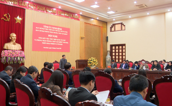 Tổng kết thực hiện Quy chế d&acirc;n chủ ở cơ sở v&agrave; phong tr&agrave;o thi đua "D&acirc;n vận kh&eacute;o" năm 2022