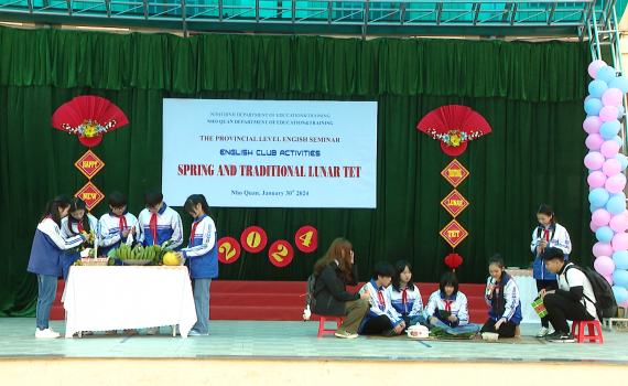 Nho Quan tổ chức chuy&ecirc;n đề cấp tỉnh về m&ocirc; h&igrave;nh tổ chức v&agrave; hoạt động của CLB tiếng Anh
