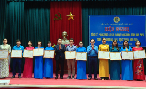 LĐLĐ huyện Nho Quan triển khai nhiệm vụ năm 2024