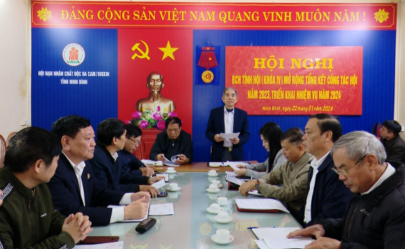 Hội Nạn nh&acirc;n chất độc da cam/dioxin tỉnh Ninh B&igrave;nh triển khai nhiệm vụ năm 2024