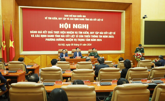Tiếp tục đẩy mạnh t&igrave;m kiếm, quy tập v&agrave; x&aacute;c định danh t&iacute;nh h&agrave;i cốt liệt sĩ