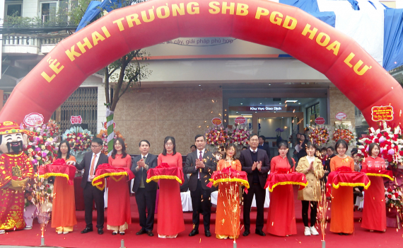 Khai trương ph&ograve;ng giao dịch Hoa Lư SHB chi nh&aacute;nh Ninh B&igrave;nh