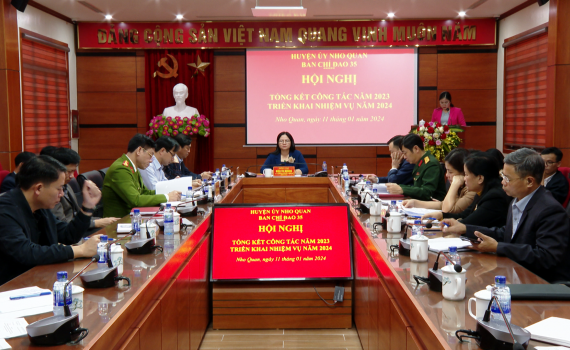 Ban Chỉ đạo 35 huyện Nho Quan triển khai nhiệm vụ năm 2024