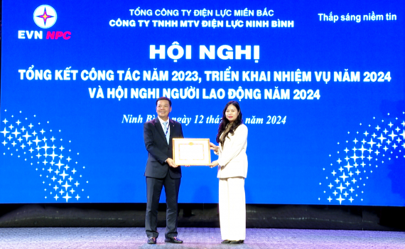 C&ocirc;ng ty TNHH MTV Điện lực Ninh B&igrave;nh triển khai nhiệm vụ sản xuất kinh doanh v&agrave; Hội nghị người lao động năm 2024
