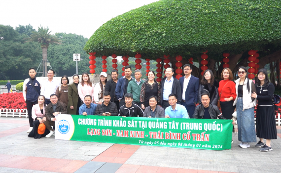 Hiệp Hội Du lịch Ninh B&igrave;nh khảo s&aacute;t, x&uacute;c tiến du lịch tại tỉnh Quảng T&acirc;y, Trung Quốc