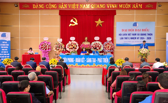 Đại hội Đại biểu Hội LHTN Việt Nam x&atilde; Quang Thiện lần thứ V