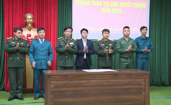 Ban Chỉ huy Qu&acirc;n sự huyện Kim Sơn ph&aacute;t động Phong tr&agrave;o thi đua quyết thắng năm 2024