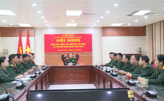 Hội nghị trực tuyến tổng kết c&ocirc;ng t&aacute;c D&acirc;n số, Gia đ&igrave;nh v&agrave; Trẻ em to&agrave;n qu&acirc;n năm 2023