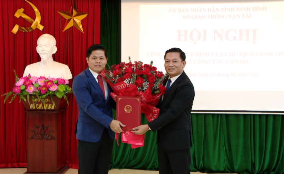 C&ocirc;ng bố Quyết định bổ nhiệm Ph&oacute; Gi&aacute;m đốc Sở Giao th&ocirc;ng Vận tải