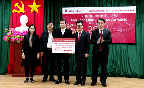 C&aacute;c chi nh&aacute;nh Agribank Ninh B&igrave;nh chung tay v&igrave; người ngh&egrave;o nh&acirc;n dịp Xu&acirc;n Gi&aacute;p Th&igrave;n