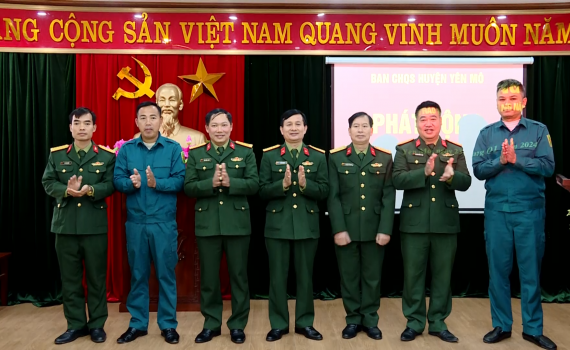 Ban Chỉ huy Qu&acirc;n sự huyện Hoa Lư, Nho Quan v&agrave; Y&ecirc;n M&ocirc; ph&aacute;t động Phong tr&agrave;o thi đua quyết thắng năm 2024